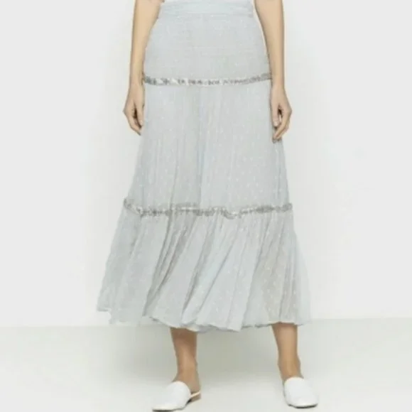 Free People Ella Midi Skirt Size 2 NWT - Picture 9 of 13